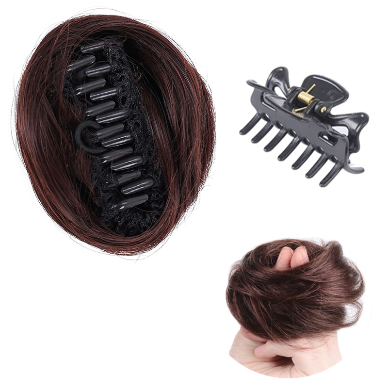DIANQI synthétique petite pince cheveux Chignon Chignon femmes cheveux chouchou perruques pour femmes fille enfants bandes de cheveux