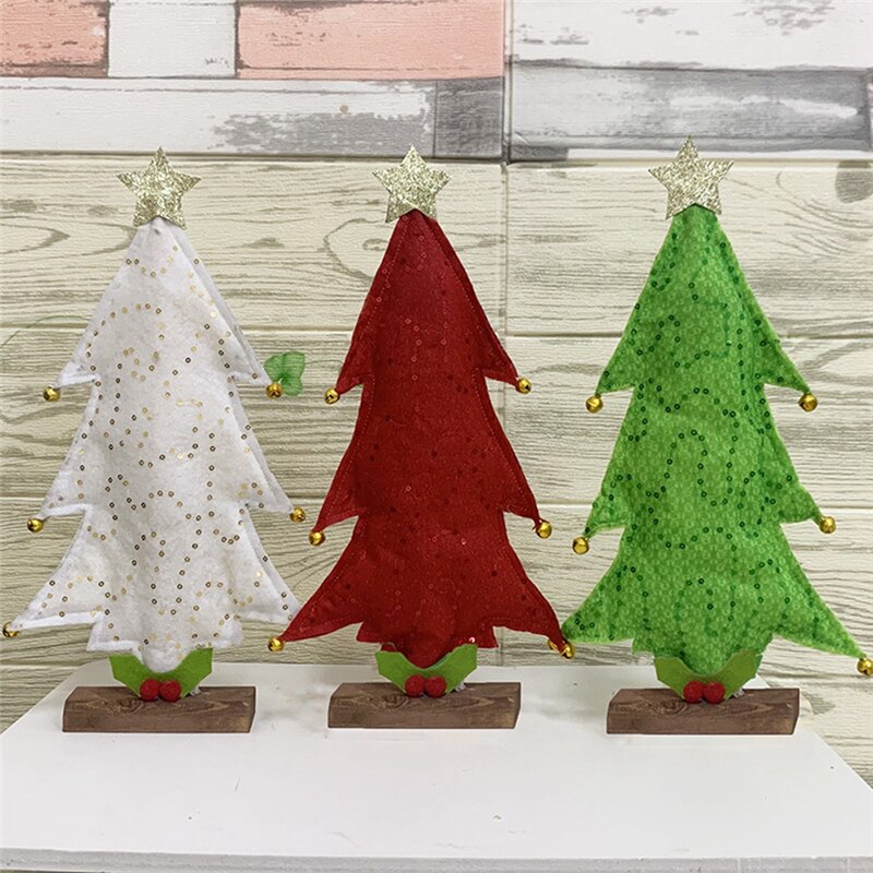 1 Piece Portable LED Christmas Tree Shaped Lamp Bedside Desktop Decorative Night Light Home Decor