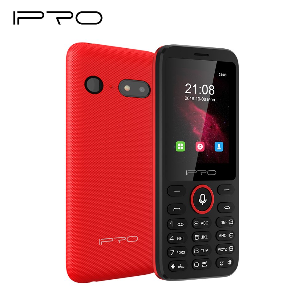 Celular IPRO Clever 2,4 s 3G 850/1900 Merkmal-Telefon 2,4 Zoll Smartphone Tastatur praktisch KaiOS Unterstützung Wifi APP von Google Geschäft: rot