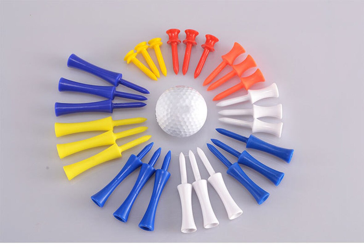 10 Stks/pak Tees Step Down Golf Tees Plastic Golf Tee Kleurrijke Beste Voor Over Sized Drivers, irons & Hybriden. Langer Drives