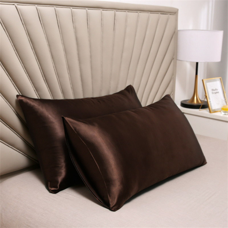 2 stk. pudebetræk, 100%  , satin, hår, skønhed, komfortabelt pudebetræk, boligindretning , 51*76cm: Grå
