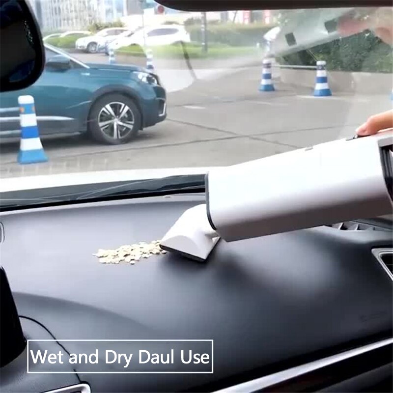Car Vacuum Cleaner Wet and Dry 12V 120W 4000Pa Wired/Wireless Handheld Auto Vacuum Cleaner Universal Strong Suction Home Vacuum