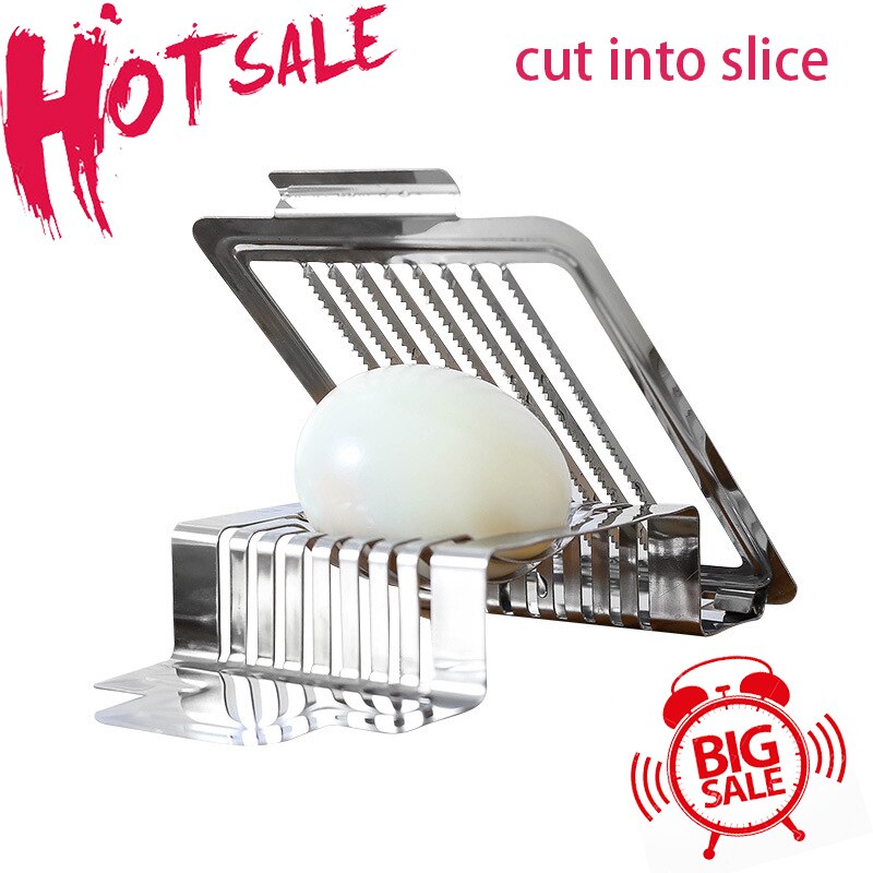 Multifunctionele Ei Cutter Roestvrij Staaldraad Ei Slicer Sectioner Cutter Mallen Draagbare Boterhamworst Cutter Keuken Gadgets