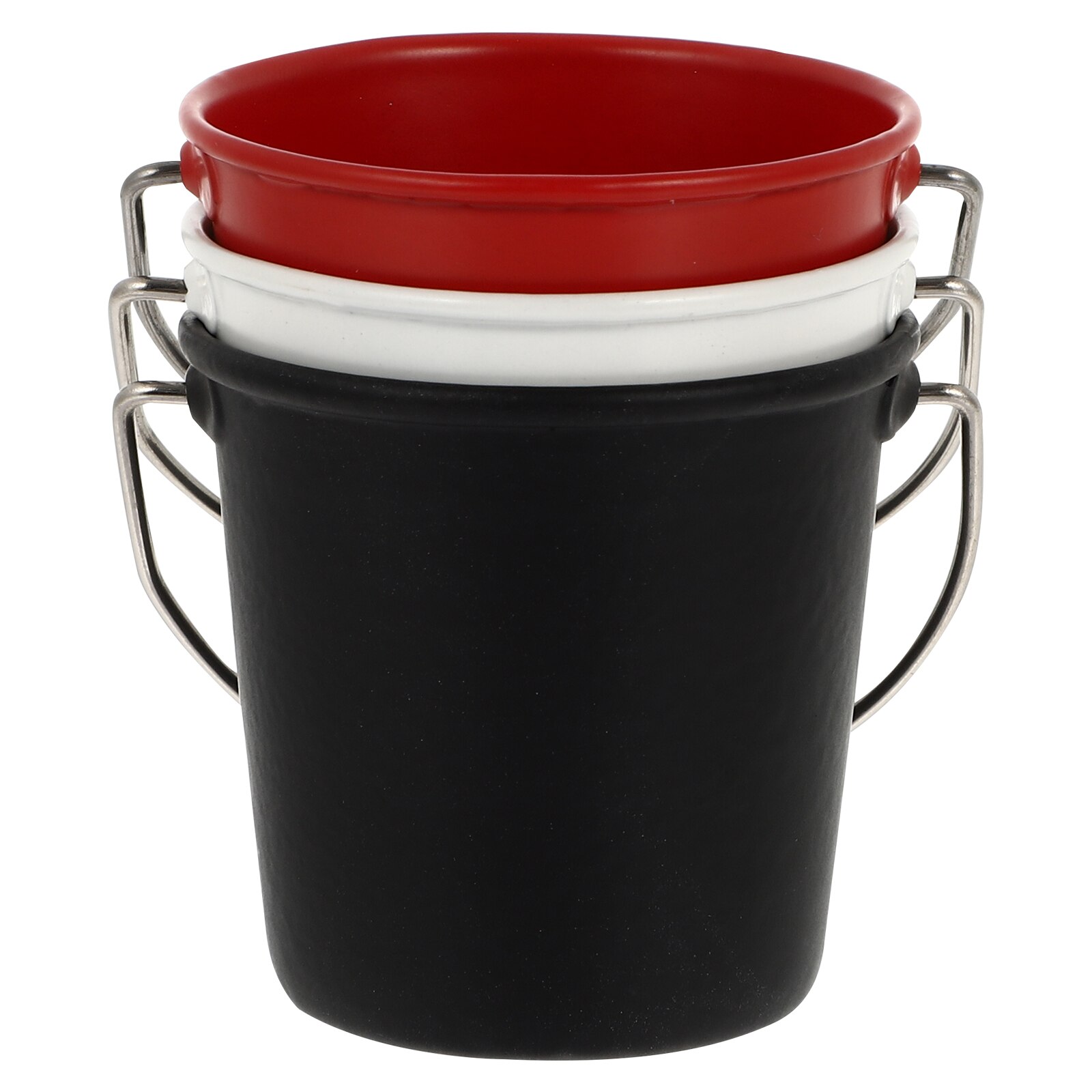 Barriles de 3 piezas de Metal para salsa, taza de salsa de tomate, Mini barriles de Ketchup para el hogar, Hotel, restaurantes