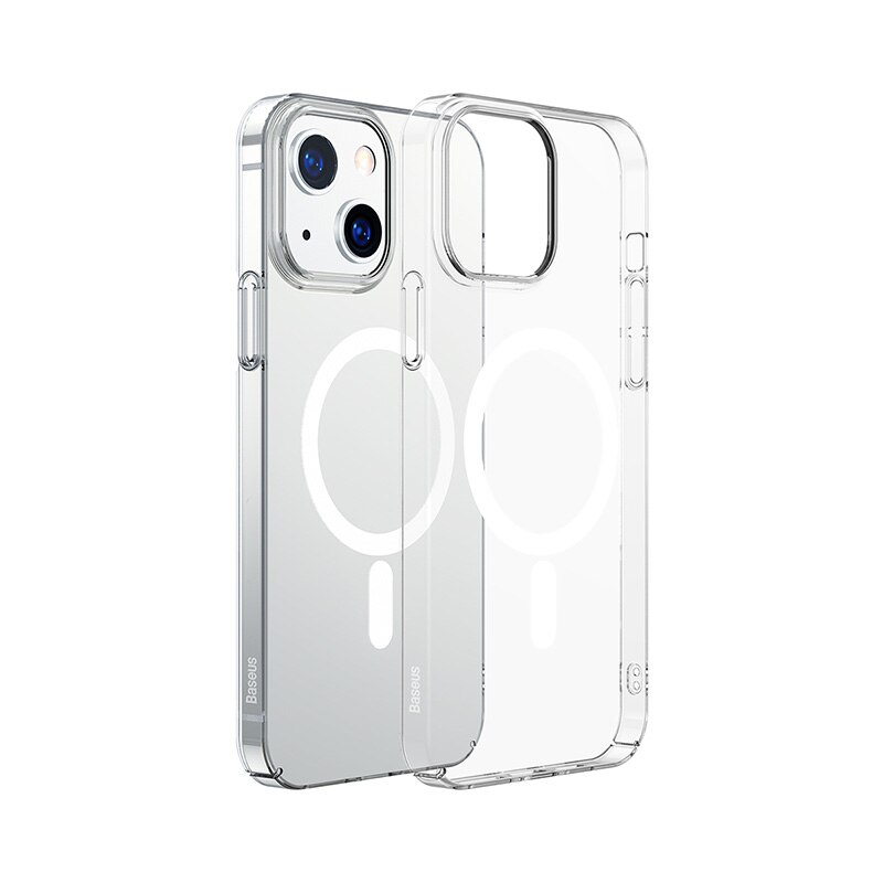 Baseus Magnetische Telefoon Case Voor Iphone 13 12 Pro Max Ondersteuning Draadloze Opladen Back Case Transparant Bescherm Cover Voor IPhone2021: For iP12 Pro Max