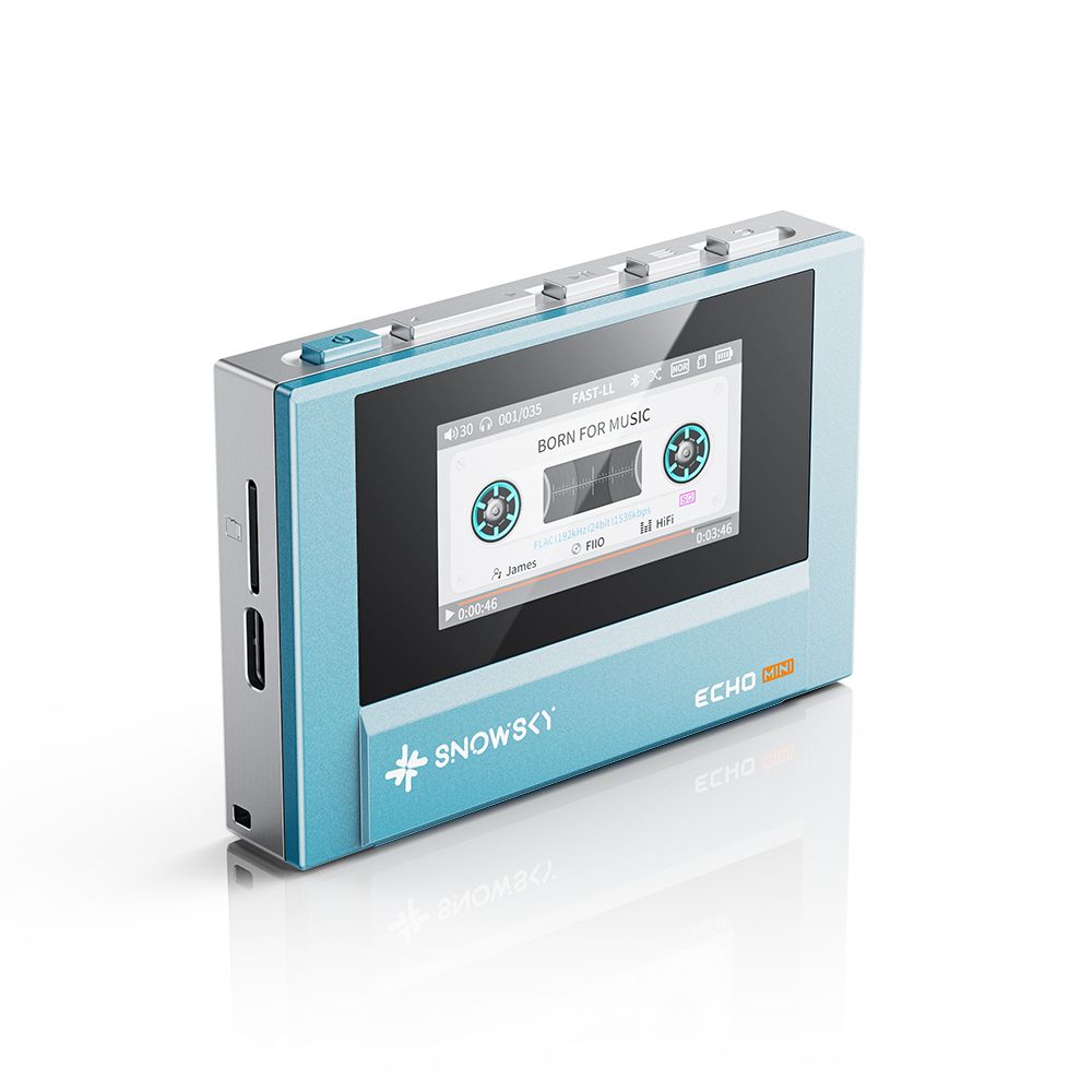 Fiio Snowsky Echo Mini Mp3 bezprzewodowy Bluetooth Mini Walkman 8GB niestandardowa obsługa Dsd Retro przenośny odtwarzacz Bluetooth prezent: Różowy