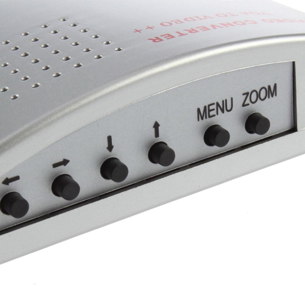 Universal NTSC PAL VGA to TV AV RCA signal adapter converter Video Switch Box composite for laptop