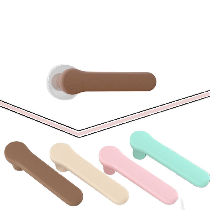 2 stücke Silikon Hülse Zimmer Türgriff Abdeckung Baby Art Anti-kollision Schutz Türklinke Handschuhe Schutz Möbel Zubehör
