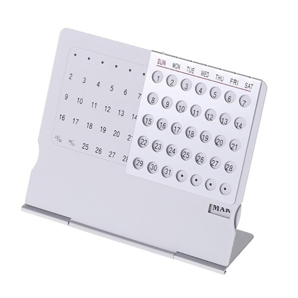 Desk Calendar Super Perpetual Unique 100 Years Calendar Table English Calendar Office Desk Decoration