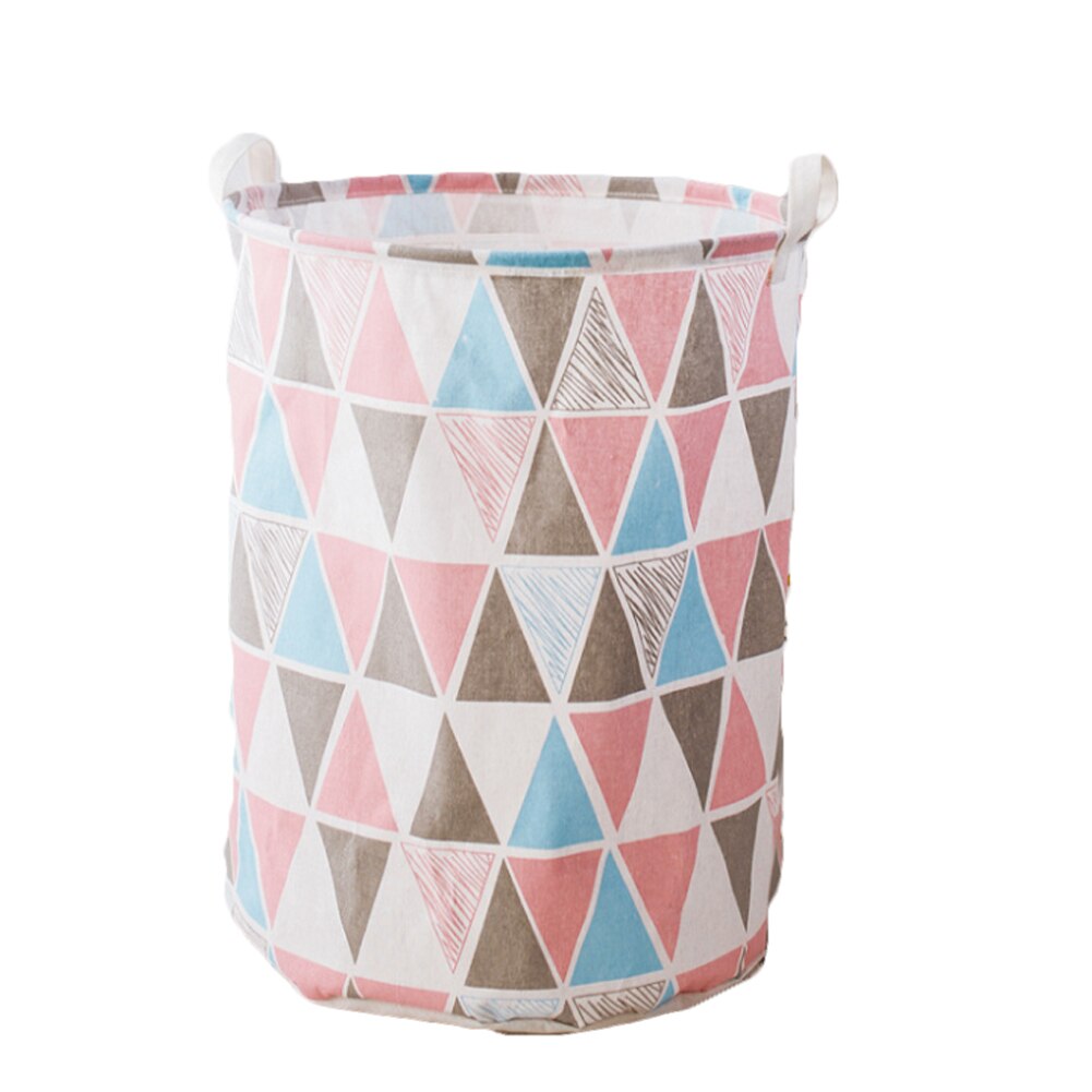 Collapsible Laundry Basket, Print Self-Standing Storage Bin with Two Handles for Clothes Toy Collection: A