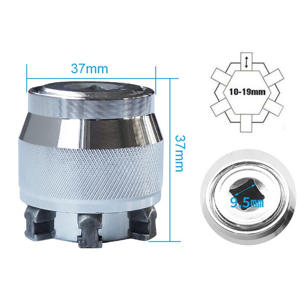 3/8" Multifunctional Universal Socket Wrench Conne... - Grandado