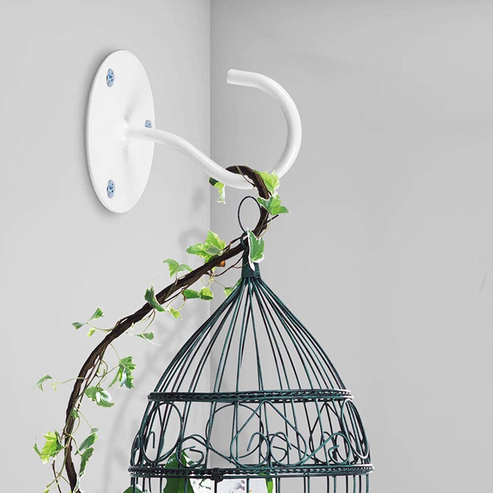 Crochet de plafond en fer forgé, crochet mural polyvalent pour suspendre lanterne jardinière carillon à vent