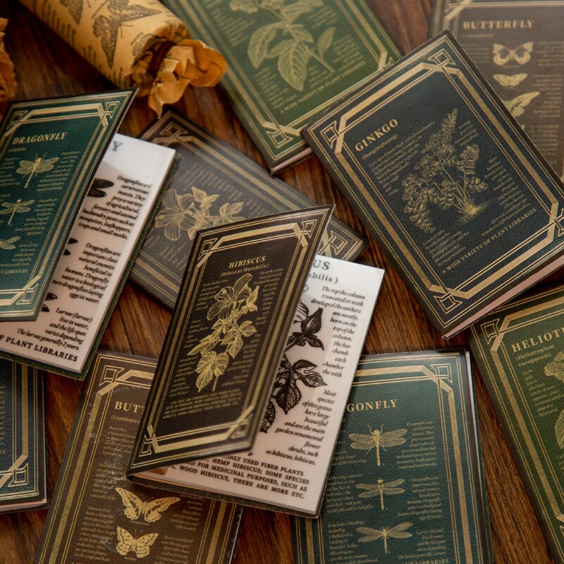 Retro Plants Specimens Background Stamp Journal Butterfly Rubber Stamp for scrapbooking stationery DIY craft standard stamp