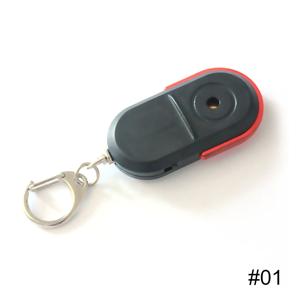 Smart Anti-Verloren Alarm Portemonnee Telefoon Key Finder Locator Met Led Licht Sleutelhanger Whistle Sound Mini Anti Verloren Sleutel finder Sensor: Rood