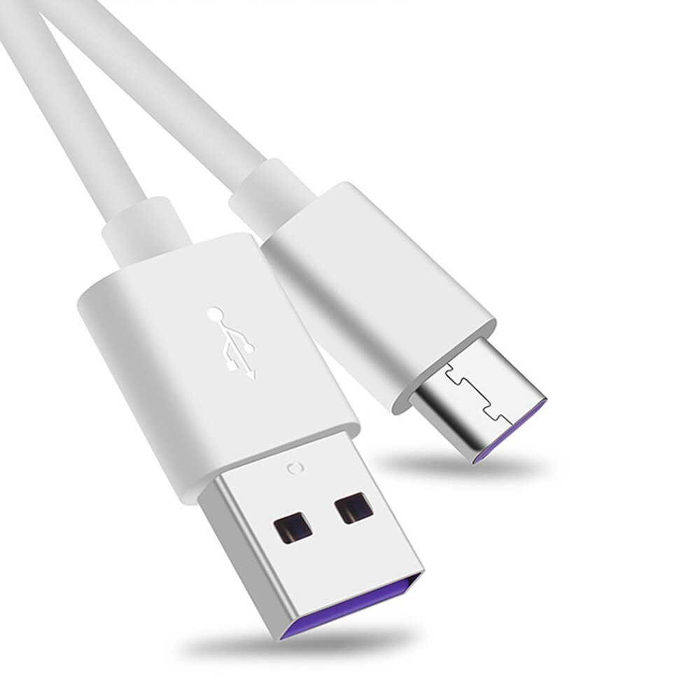 0.25m/1m/1.25m/2m Fast Type Charging Cable 5A Huawei Super Charger USB TypeC Sync Date Cable For Mate9 Mate10 P10 P20 Glory V10: white 2m