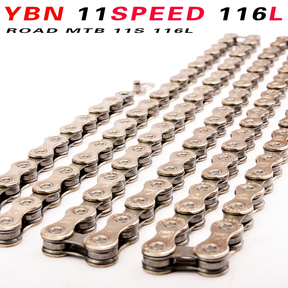YBN Ultraleicht 9 10 11 Geschwindigkeiten Fahrrad Kette SLR Gold Hohl MTB Rennrad Kette für Shimano/SRAM/ campanolo System
