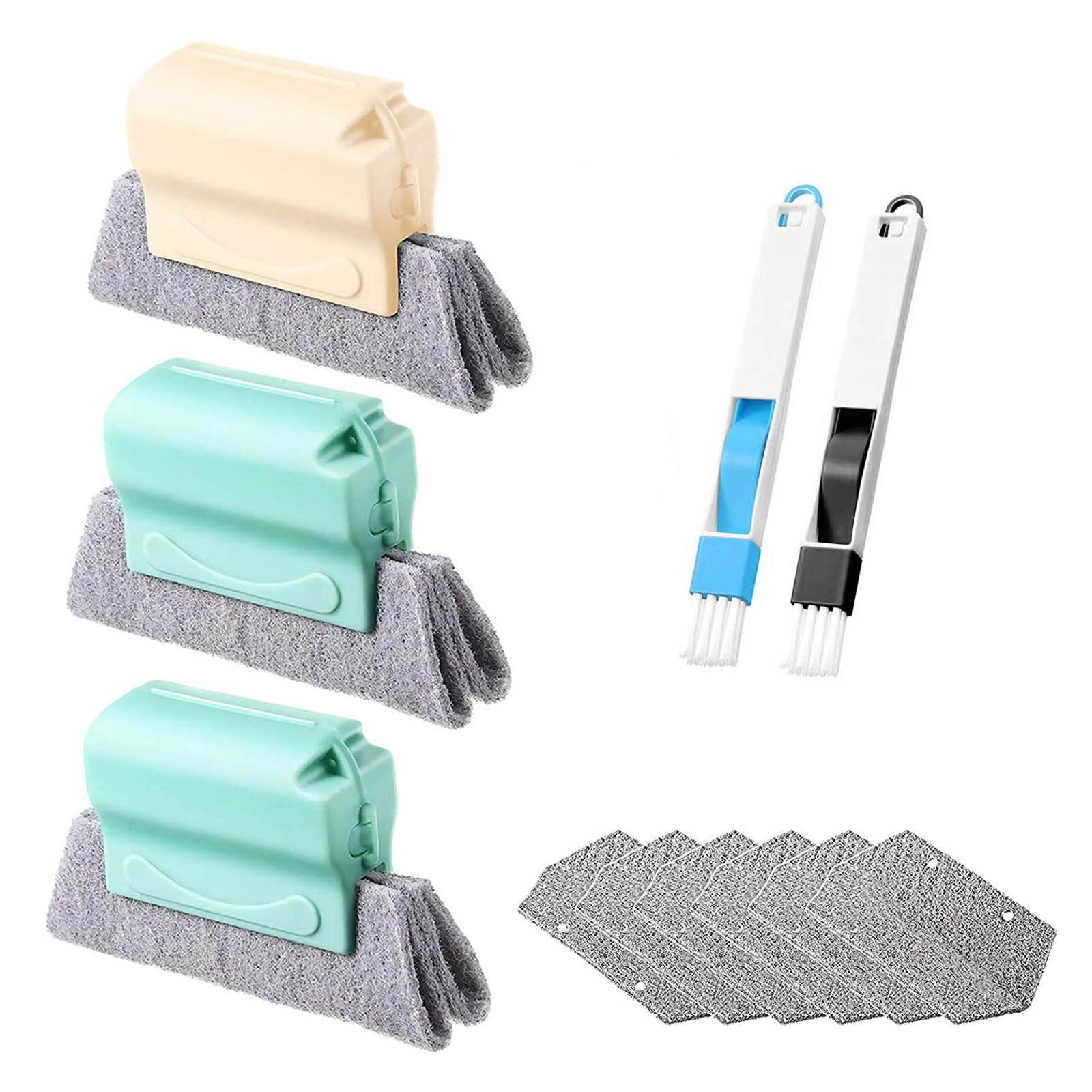 Household Window Groove Cleaning Brush Window Slot Cleaning Tool Window Sill Brush Multi-Purpose Cleaning Brush