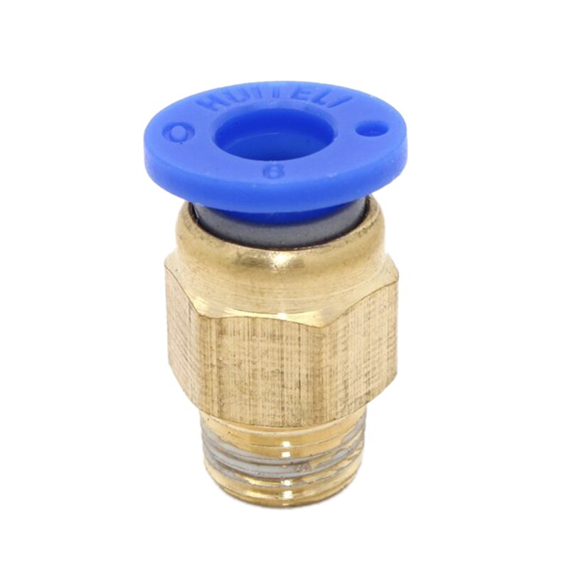 Universal 6mm 1/8'' PT Male Thread 5PCS Pneumatic Connector Joint Quick Fast Fittings