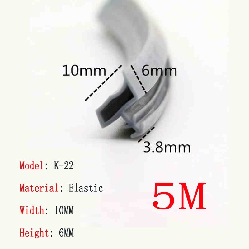 Tira de vedação de porta de madeira, 5m, isolamento acústico, redução de ruído, tira de lacuna, moldura de porta, tira anti-colisão: azul escuro