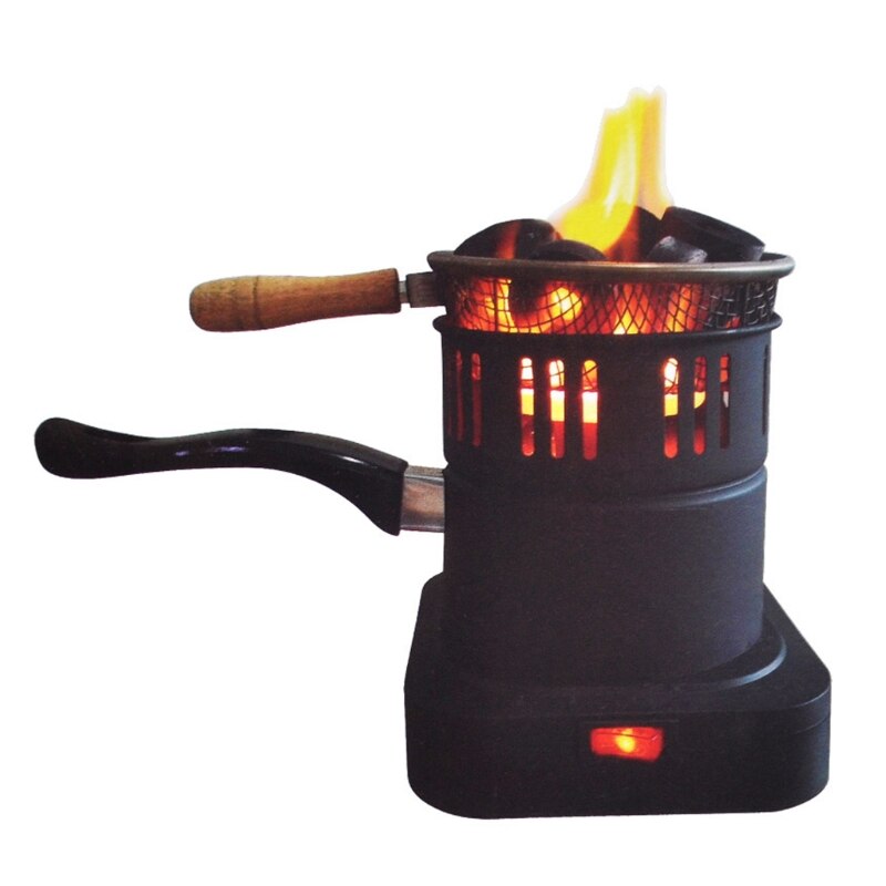 Mini forno elétrico portátil m2ee, queimador único, com colher de ferro, placa quente, forno doméstico