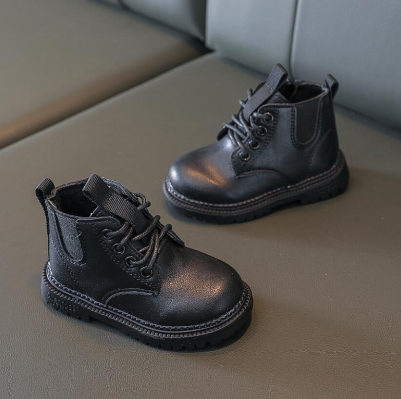 Bottes Martin pour enfant, bébé, fille et garçon,chaussures à fourrure à porter en hiver et en automne, bottine de , matériau , ,