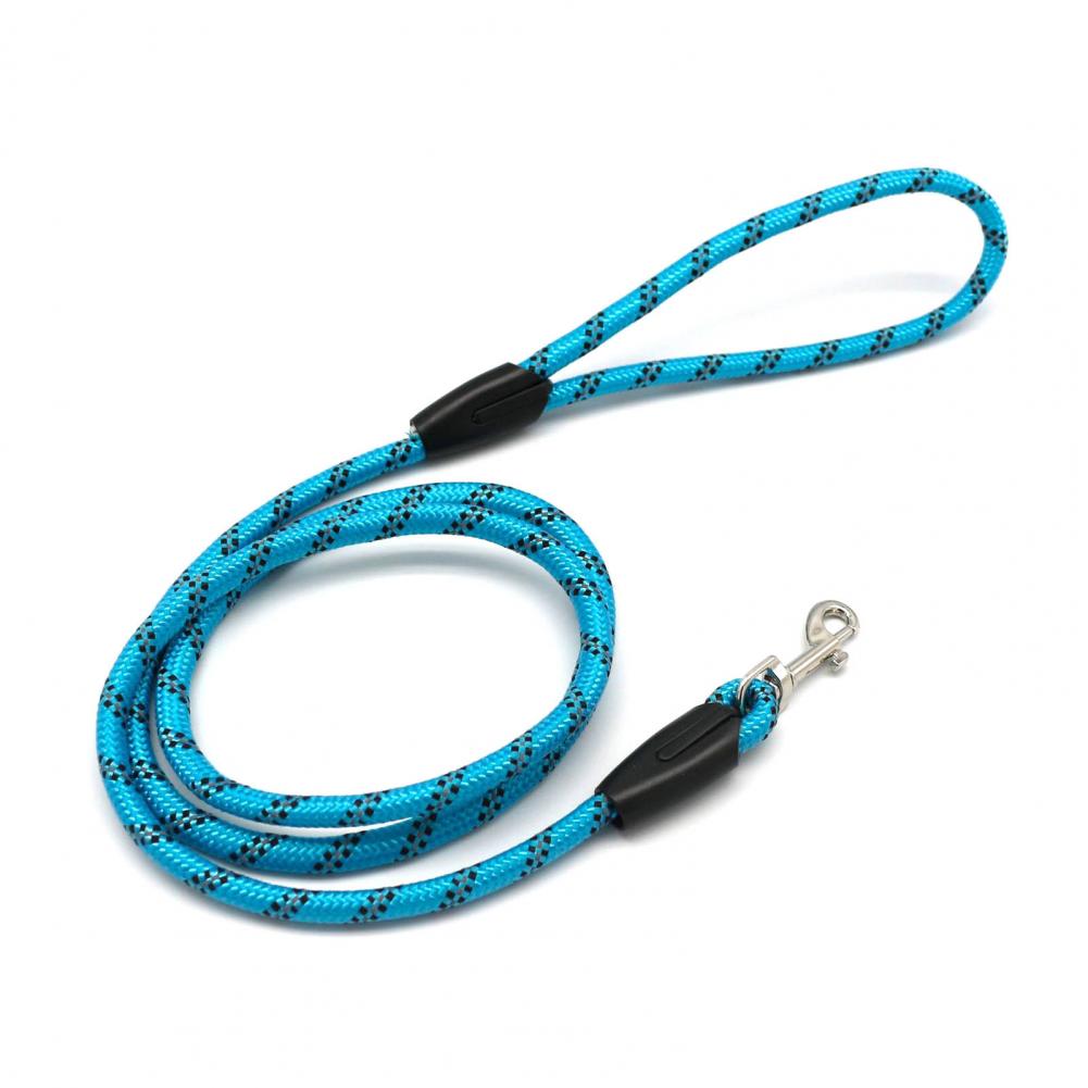 Dog Strap Lovely Soft Metal Hook Puppy Harness Rope for Hiking Pet Traction Rope Pet Rope: Blue