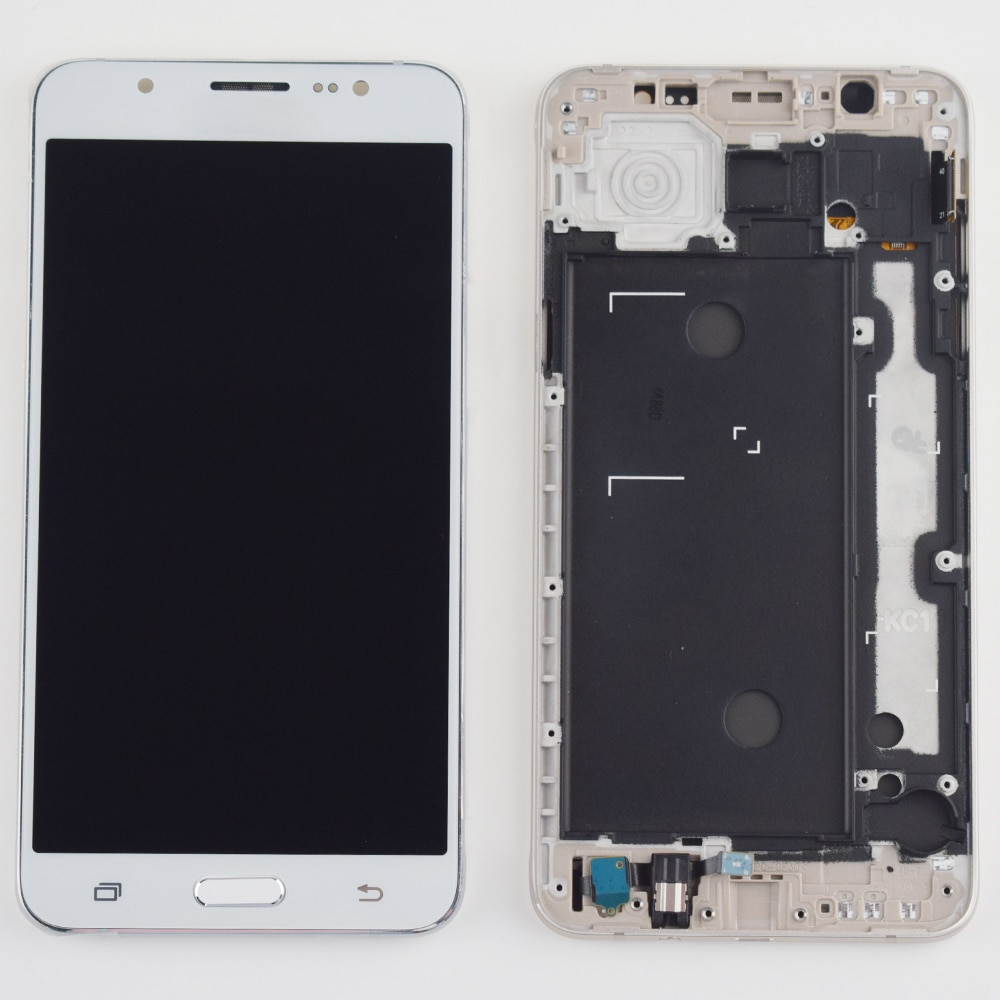 Til samsung galaxy  j7 lcd screen  j710 j710f j710m j710mn j710h lcd display screen touch screen digitizer assembly frame