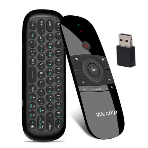 W1 2.4g bluetooth näppäimistö ja hiiri kannettavalle äly-tv box pc ladattava langaton ilmahiiriohjain беспроводная клавиатура: Default Title