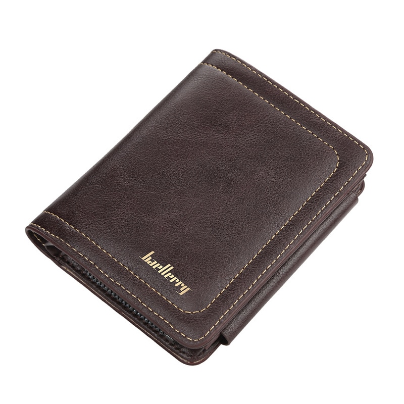 Short Wallet for Men Business Credit Card Holders Slim Men's Wallet Bifold Pu Leather Cards Wallets Luxury Purse Male