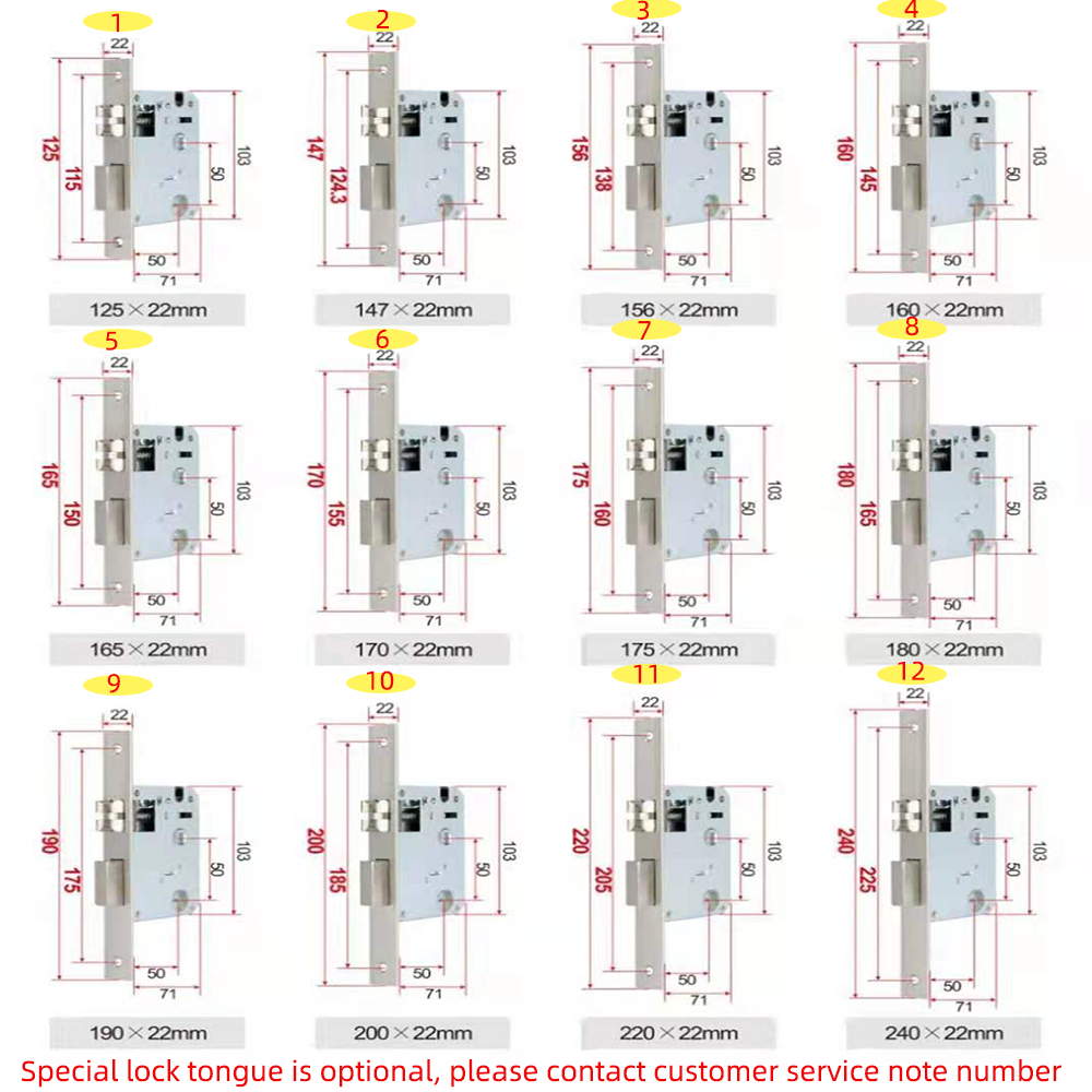 Bluetooth Electronic Smart Door Lock TTLock App Security Intelligent Lock RFID 13.56MHZ card for Hotel/Home Smart Manage Tenants
