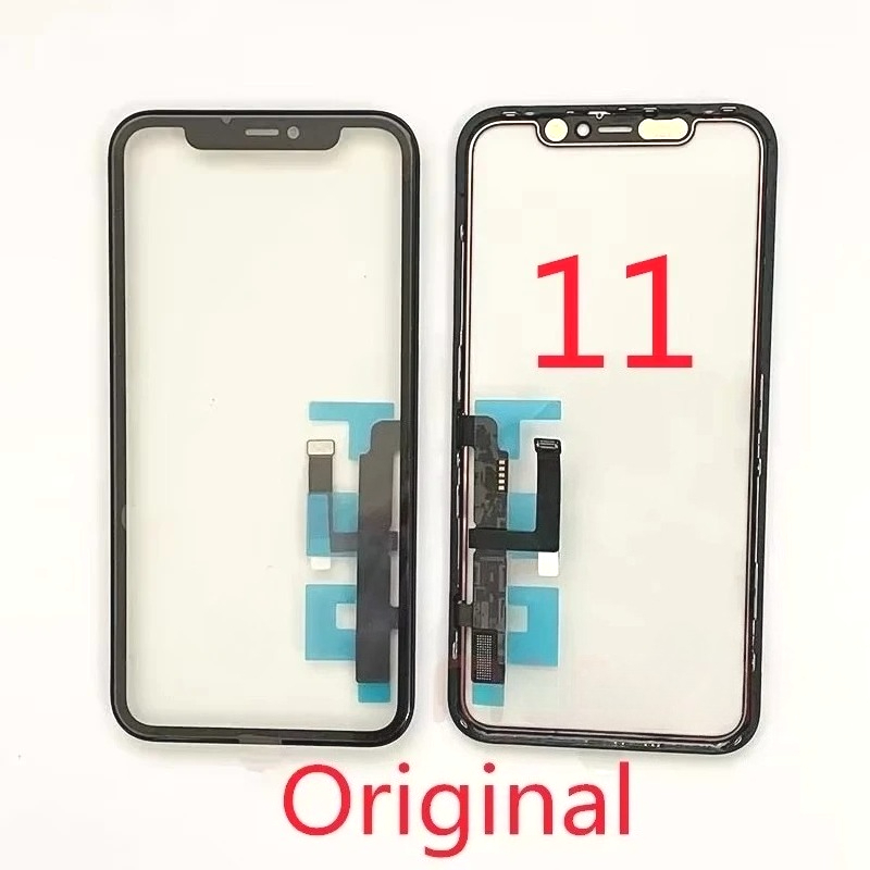 Ohne IC NoIC-Glas mit berühren-Digitizer mit OCA für iPhone 12 11 Profi Max TP Ersatz-Telefonreparatur: Roségold