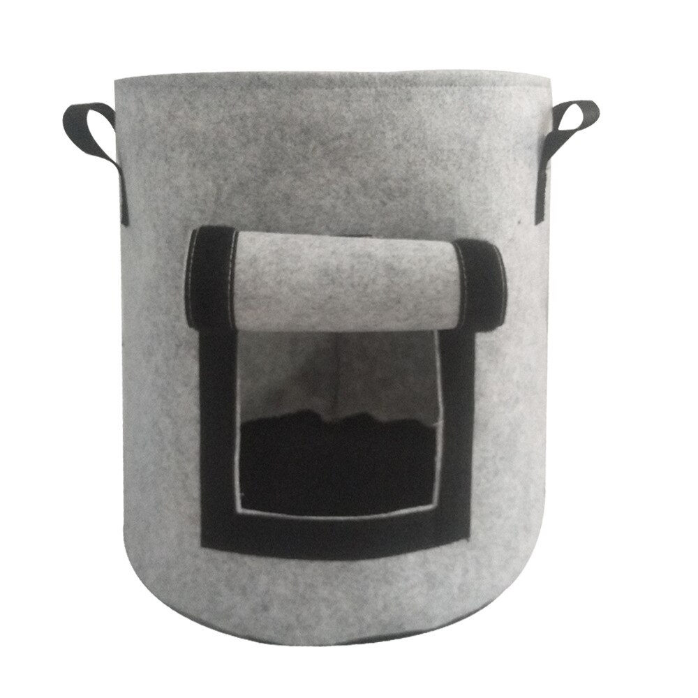 4/7/10/15 Gallon plante cultiver sacs bricolage jardin fleurs légumes cultiver sacs pomme de terre jardin Pots de culture planteur maison jardin outils: grey / 10Gallon 38L