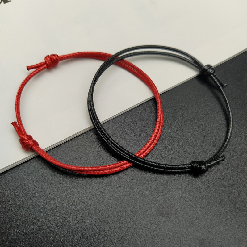 2 teile/verlieren Glück Seil Armbinde Schwarz Weiß Sterne Paar Armbinde Für Freund Hochzeit Party Hand Schmuck: D