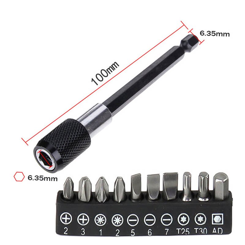 Adjustable 105 Degree Right Angle Driver Screwdriver Tools Set 1/4 Hex Shank For Power Drill Screwdriver Bits Tools: Opt 2