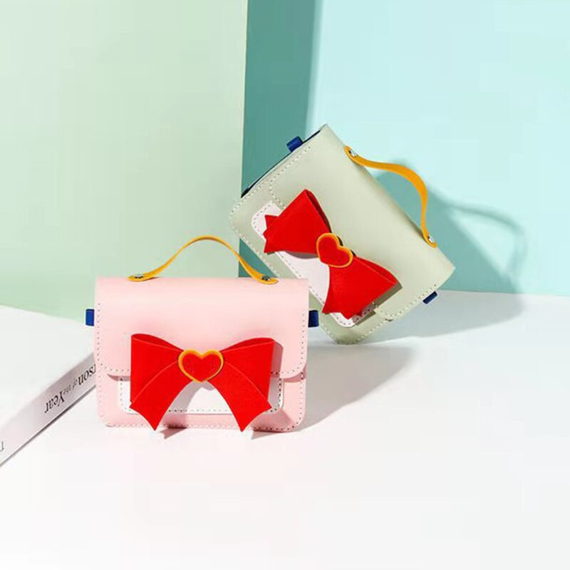 Leuke Boog Tas Maken Diy Materialen Handwerk Tas Self-Made Lederen Accessoires Beginners Self-Made Schoudertas Naaien levert