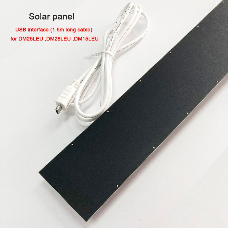 DC1288H USB cable solar panel for battery rechargeable tubular motor DM25LEU DM15LEU roller blinds zebra blinds curtain shutter