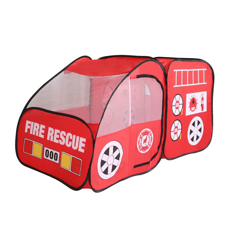 Fire Truck Tent for Kids Toddlers Boys Girls Red Fire Engine Pop Up Pretend Playhouse Quick Set Up Foldable Children's Tent
