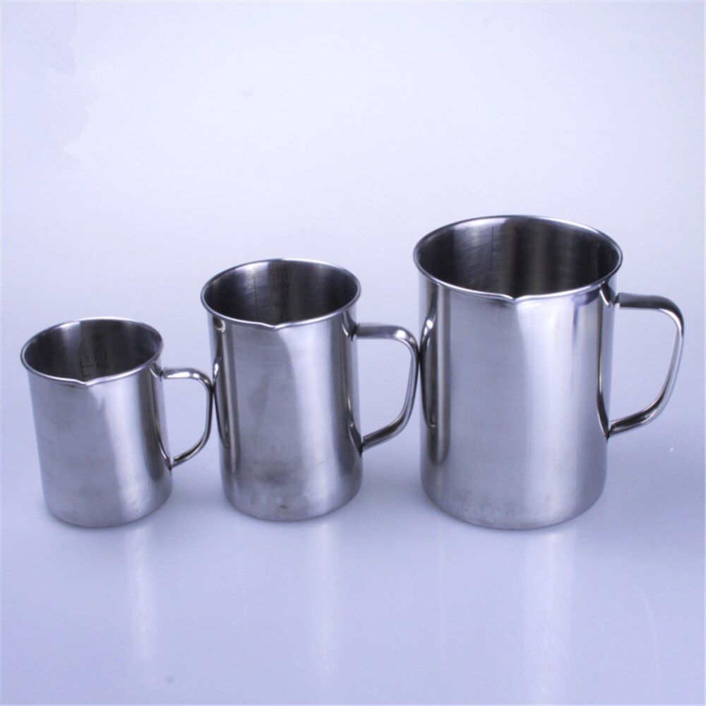 2000ml Stainless Steel Metal Lab Beaker Measuring Cup With Inner Scale Lab Supplies