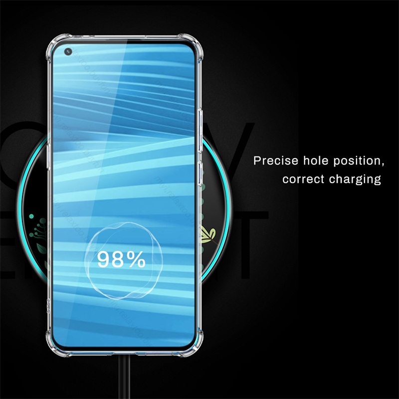 Claro airbag à prova de choque armadura coque para realme gt2 pro caso silicone macio proteger escudo capa realmegt2 realmi reino relme gt2pro