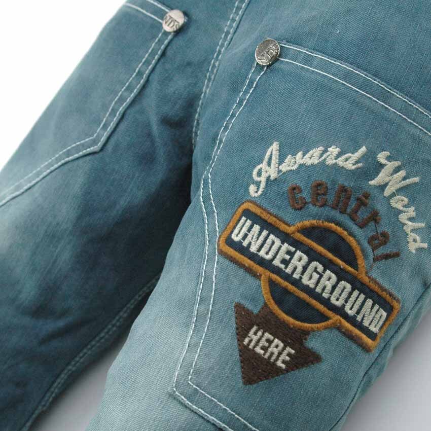 Baogaier Jongens Jeans Broek Kids Baggy Broek met Elastische Tailleband en Geruite Zakken Lichtblauw Loose Fit Denim Broek Stretch Jongens Casual Zonder Knopen Broek voor 6-7 Jaar, Maten 116-122