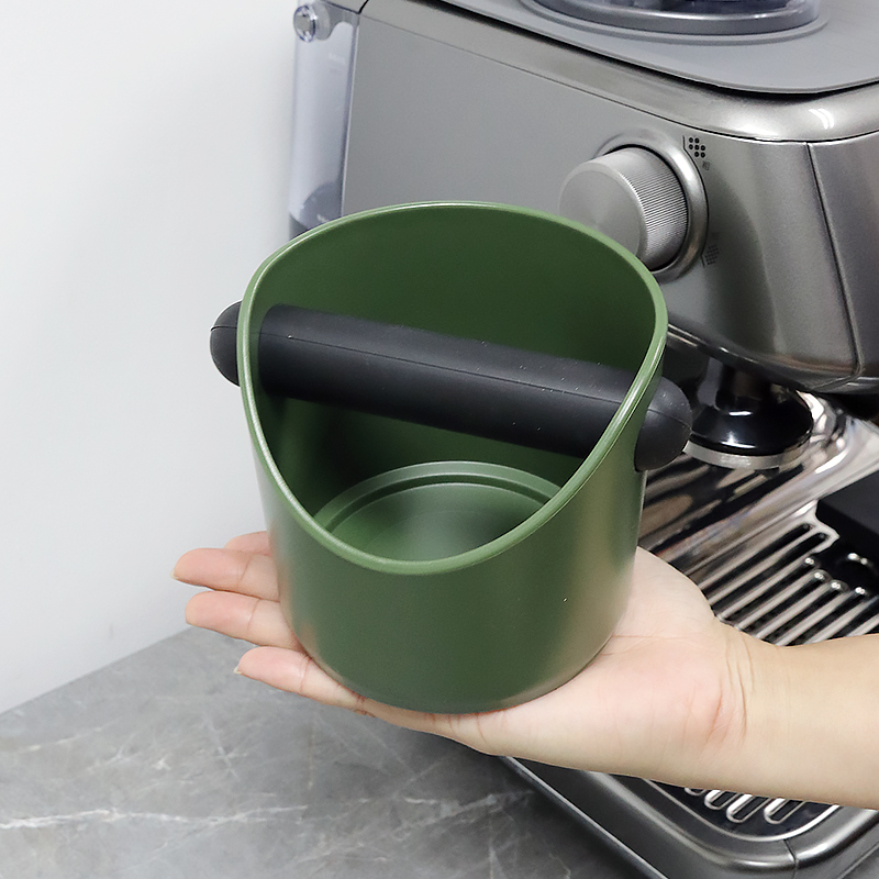 Coffee Knock Box For Grind Waste Grounds Dump Bin Anti-slip Pads Shock-Absorbent With Removable Bar Espresso Maker Barista Tools