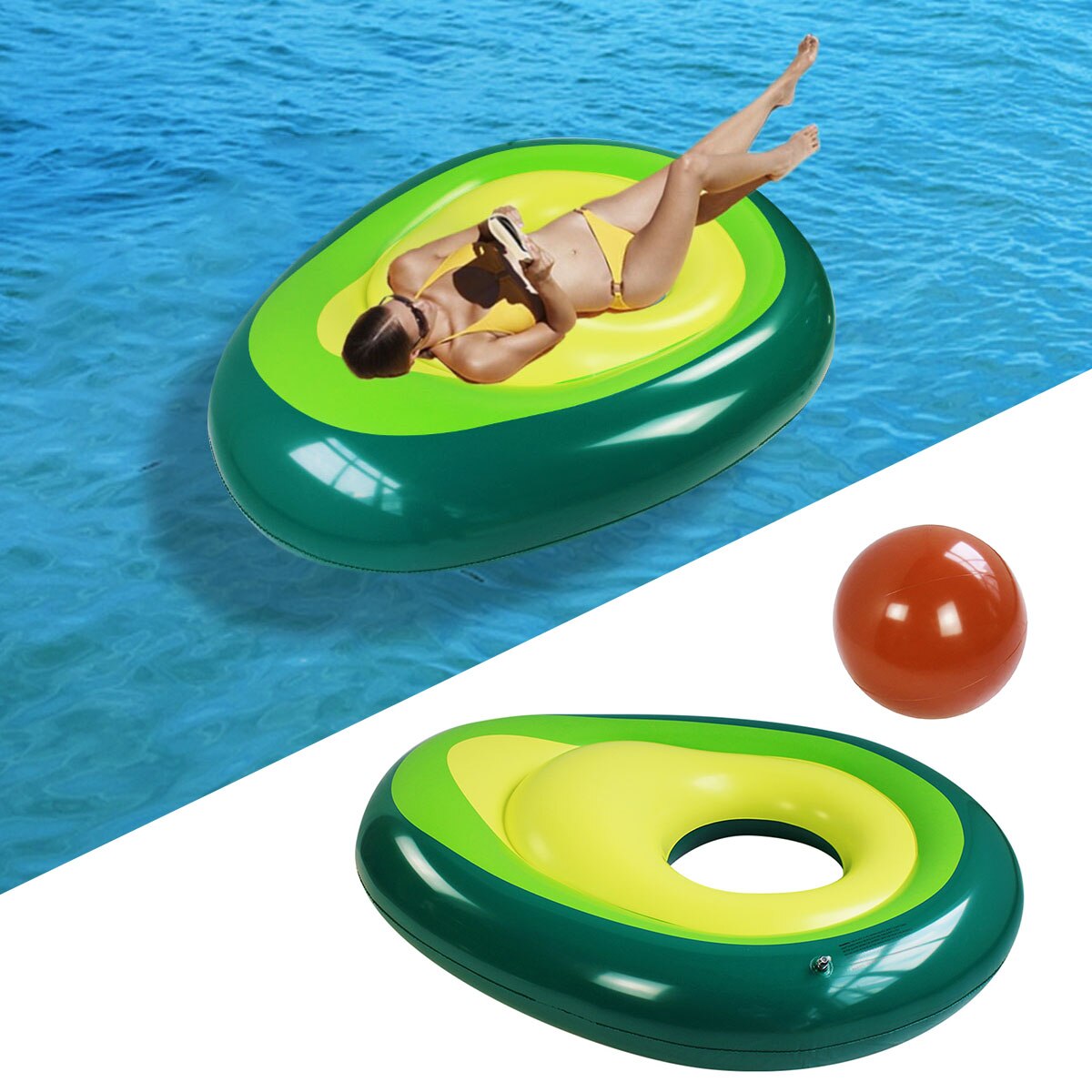 Voksen pool flyder oppustelig pool holdbar, lækagesikker flydende lounge med oppustelige bolde swimmingpool strandlegetøj