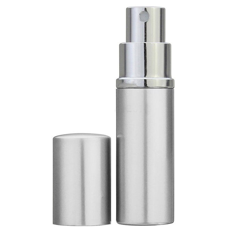 Draagbare Mini Verstuiver Parfumfles Aftershave Make Spray Verstuiver Reizen 10 ml Hervulbare Pomp Parfum Flessen: Zilver