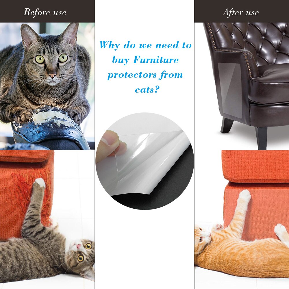 Canapé chat Scratch gardes tapis grattoir arbre à chat griffoir griffe protecteur canapé auto-adhésif outil pour meubles protecteur gardes