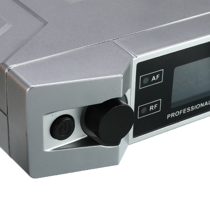 Sistema de micrófono de Karaoke Inalámbrico UHF de pantalla LCD con micrófono de mano Dual KTV