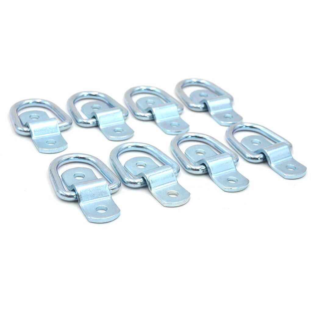 8 sztuk/zestaw metalowy pierścień mocujący hak wysokiej jakości ciężarówka z przyczepą łódź żelaza D kształt mocowania pierścienia: Default Title