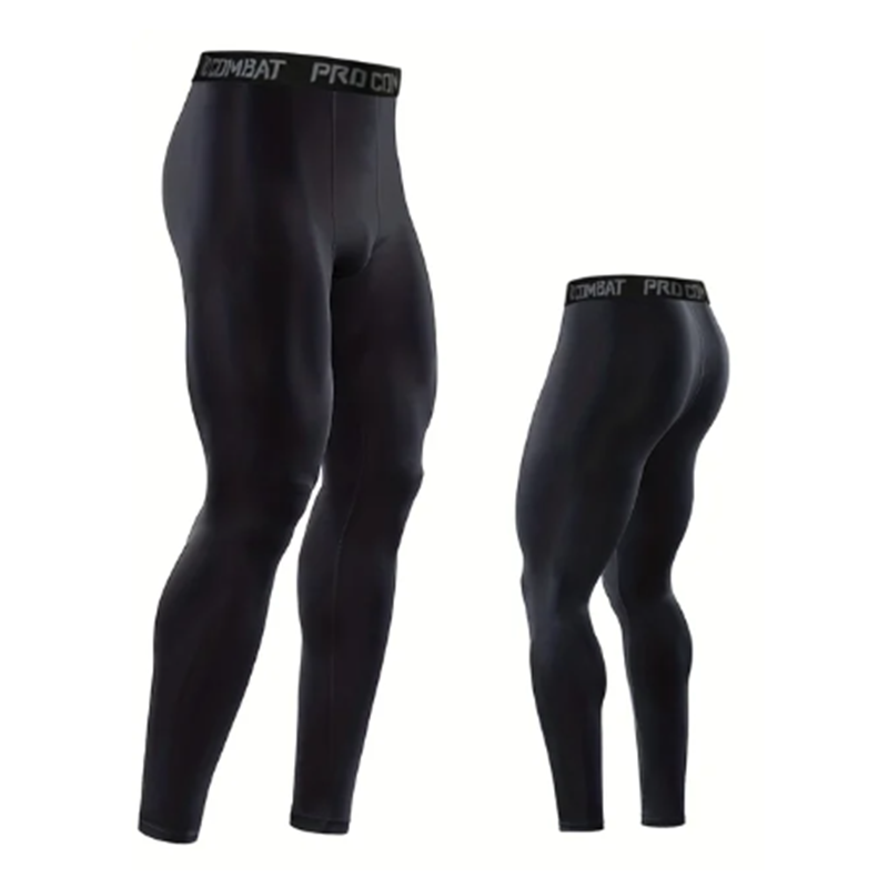 Kompresjonsbukser for menn tights leggings for løping, trening, sport, fitness, hurtigtørkende passform, jogging, treningsbukser
