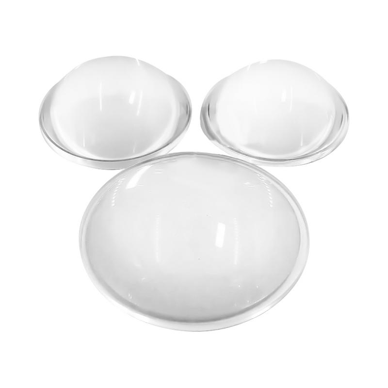 Lente de vidrio óptico convexo plano para linterna LED, lámpara automática, foco de luz, linterna de bicicleta, foco de cabeza, 30, 44, 54, 66 Mm