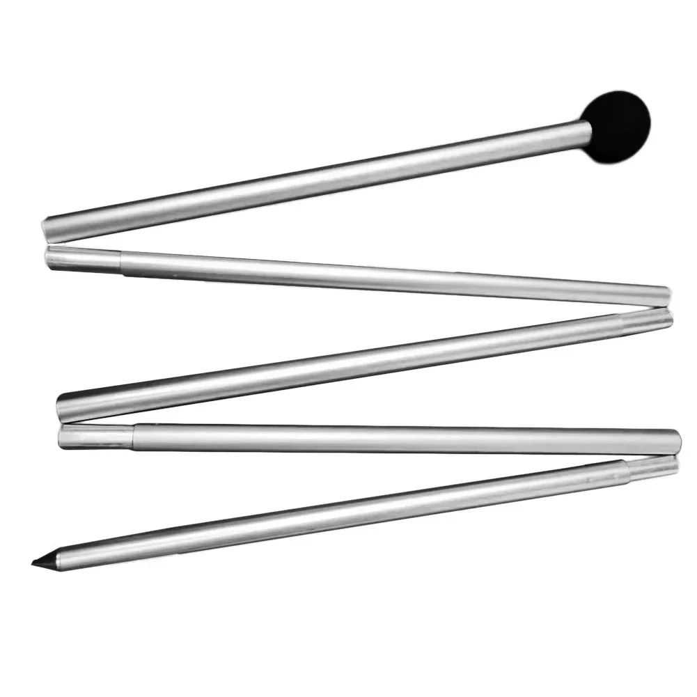 Toldo de playa plegable de 1,6/2m, poste de tienda, refugio, poste de lona para de acampada, accesorios de poste de dosel de playa de aleación de aluminio: Blanco