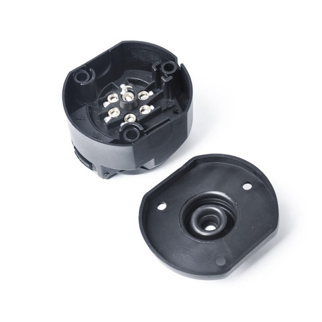 7-Pin 12V Trailer Caravan Plug Female Adapter Connector With Cover